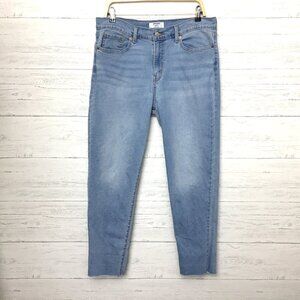 Levi's Denizen Women's Jeans Boyfriend Straight Leg Frayed Hems size 10